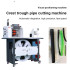 Automatic flat tube cutting machine water pipe gas tubes and metal braid pips cut equipment