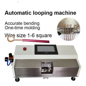 Iron Copper Cable Rounding Bending Machine Power Distribution Cabinet U-type BV Hard Wire Automatic Looping Machine