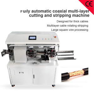 Fully automatic Coaxial wire harness peeling machine 6-120 square new energy BV cable stripping equipment