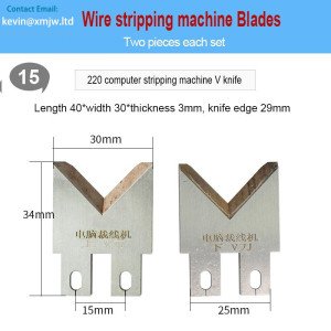 V Knife Computer Wire Strip Machine 40*30*3 Knife Edge 29mm