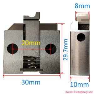 Wire Terminal Crimping Spare Parts Applicator OTP Cutter Blade Die Holder Base Cutter Seat Spacer Die U-type V-type 5 Lines