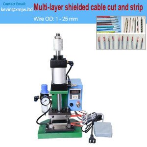 High Temperature Cable 200 -300 Degree Pneumatic 3- 10mm Nylon Braide Wire Strip Machine