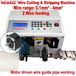 2 Wire Feeding Computer Automatic Wire Stripping Machine with 1Set Free Stripping Blade from 0.1 to 4mm2