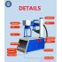 50W Raycus Fiber Laser Marking Machine With Computer Jewerly Metal Engraving Engraver With Rotary For Card Silver Gold Cutting