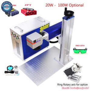 JPT MOPA M7 / Raycus  20W -100W Fiber Laser Engraver Metal Cutting Marking Machine EZCAD2 Galvo Laser Engraving BJJCZ Main Board