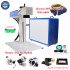 20W 30W 50W 70W 100W Fiber Laser Marking Machine Galvo Scanner Align System Optical Nameplate Engraver with Rotary Axis Optional