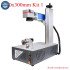 Fiber Laser Marking Machine with Rotary JPT  MOPA M7 or Raycus or MAX 20W 30W 50W or 60W 70W 100W Metal Engraving Machine