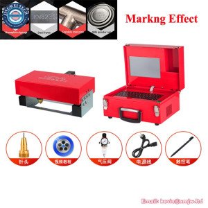 Pneumatic Electric Hand-held Metal Nameplate Marking Lettering Machine 140x40mm for Cylinder Number Frame Chassis Plotter