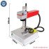 MAX Fiber Laser Marking Machine 20W Metal Engraver Stainless Steel Gold Silver Laser Cutting Machine with Ring Cups Rotary Axis