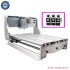 CNC Router 6040 Frame Kit 3040 Woodworking Engraving Milling Machine Bed 3020 Wood Carving with 57mm Stepper Motor Base Coupling