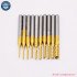 10pcs CNC Router Bits 0.8-3.175mm - Titanium Coated Carbide PCB Milling Cutter