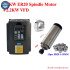 CNC Air Cooled Spindle Kit - 800W/1500W/2200W, 220V VFD, ER11/ER16/ER20