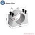 Aluminum CNC Spindle Clamp Holder - 52/65/80mm Diameter for 800W-2.2KW Router