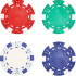 Customize Two Color Poker Chip Vectors - Plastic Making Injection Molding