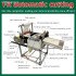 Double-sided tape EVA foam laminating cutting machine Self-adhesive release paper automatic laminating cutting machine